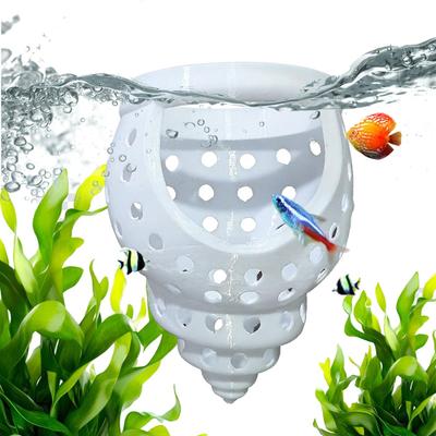 Floating Betta Hides Shrimp Cave Aquarium Decor Hammock Feeding Ring & Resting Spot for Betta Shrimp Small Aquatic Pets