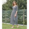 Lipbbam Creora Romona Maxi Long Wrap Dress 3 4 Sleeve Ldm10cn01