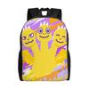 Chibi Monster Raids Again Backpack for Men Women Cool High School Work Daypack Cute Laptop Computer Canvas Bags Outdoor