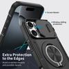 Anti-Shock Case for Iphone 17 Pro Max Iphone17 16 Plus 12 13 15 14 Pro Max Iphone16 Dual Layer Magnetic Ring Holder for Magsafe