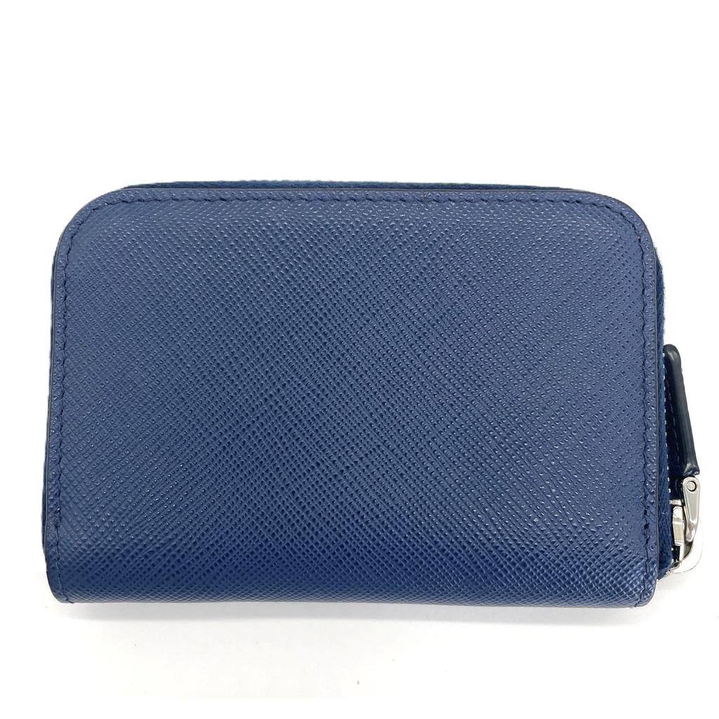 Used PRADACoin case leather mens