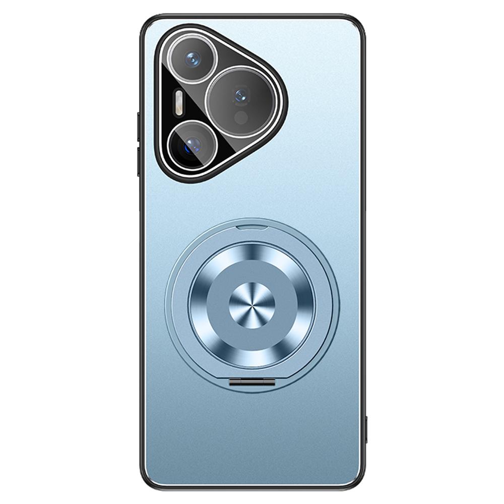 

Чехол для Huawei Pura 70 PC+TPU Матовый с подставкой Задняя крышка для телефона с защитной пленкой для объектива Blue