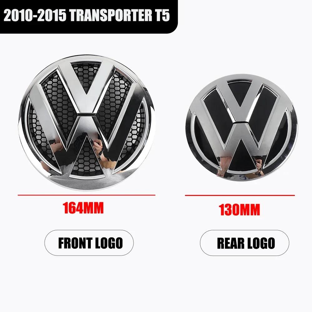For VW 1/2pcs Car Front Grill Badge Rear Trunk Emblem Cover Accessories For Volkswagen VW Transporter T5 2010 2011 2012 2013 2 CWS1 b13