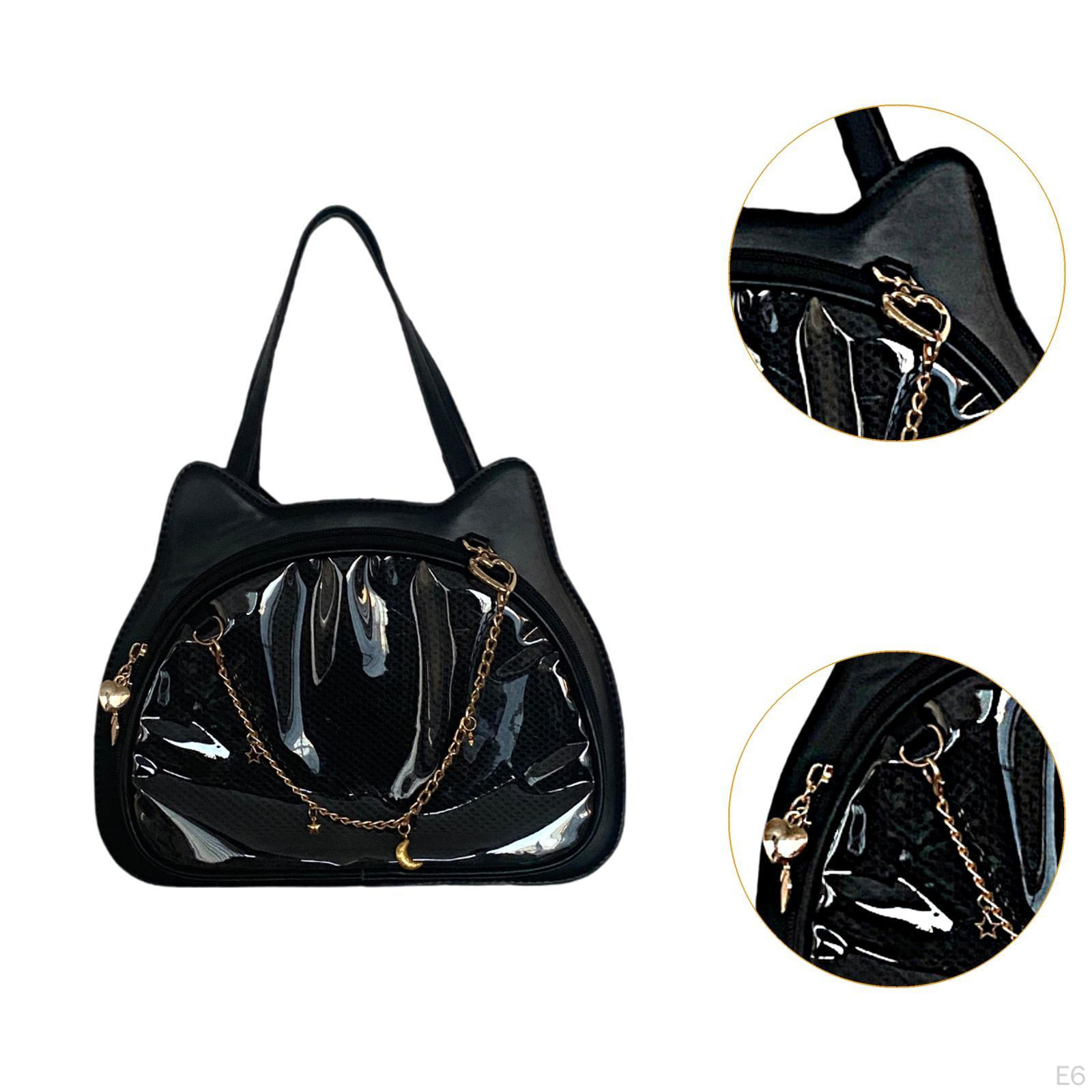 Сумка через плечо в форме кошки с регулируемым ремнем Ita для женщин серебряный — фото 7