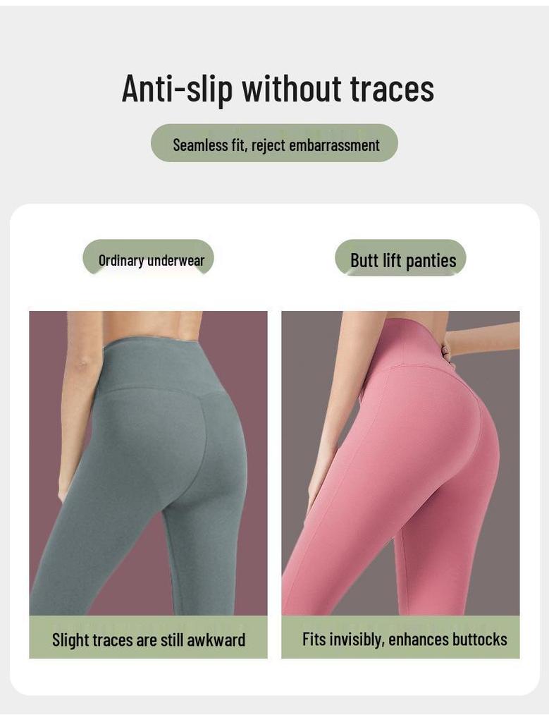 Nahtlose High-Waist-Tanga in Übergröße aus Eis-Seide mit antibakteriellem Baumwollzwickel für Damen