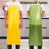 Anti-fouling Waterproof Apron Multi-functional Adjustable Food Chef Apron PVC Professional Elastic Tie Neck Apron Restaurant