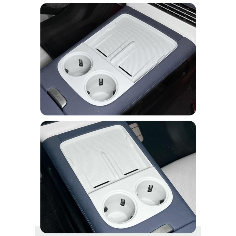 Cup Holder Insert Pad Silicone Pad Auto Accessories Central Control Drink Holder Insert for Xpeng G6