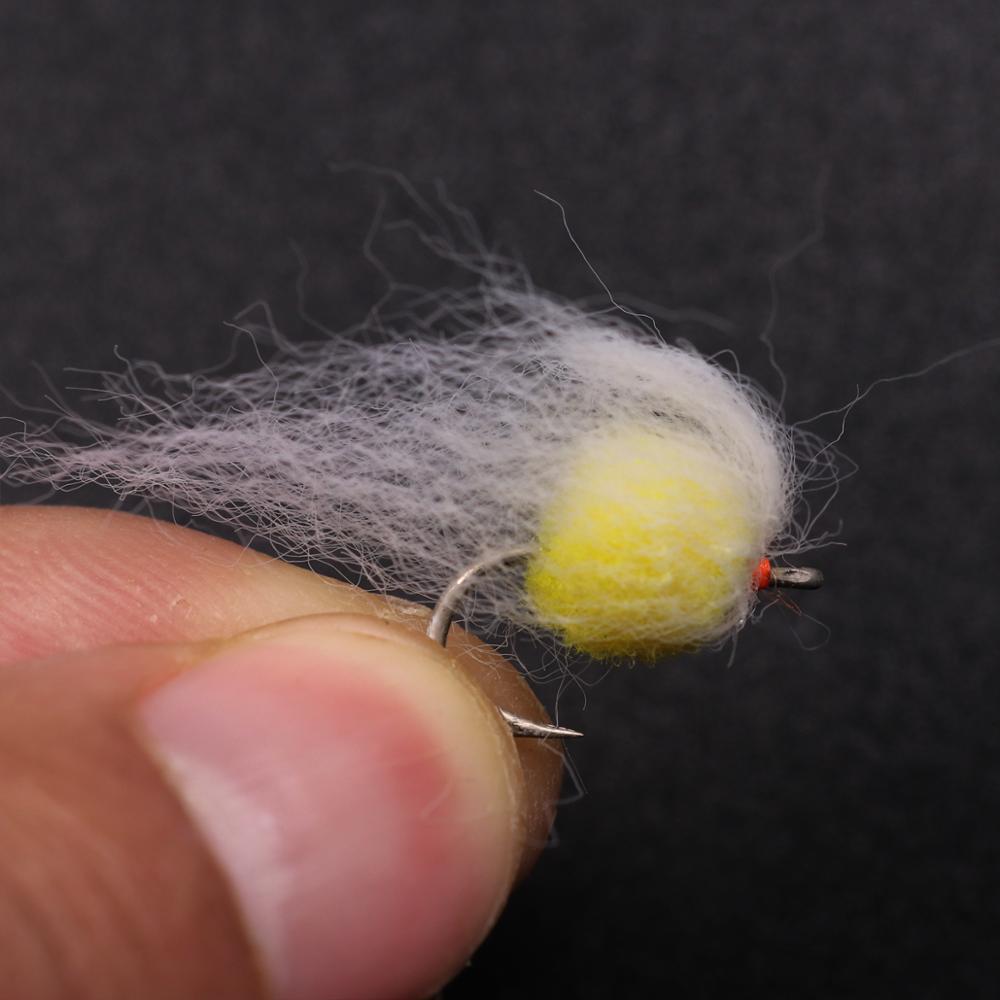 Bimoo 36pcs/box Mix Color Milking Egg Fly Combo Set Trout Fly Fishing Nude Egg Flies Glow Bug Size 12