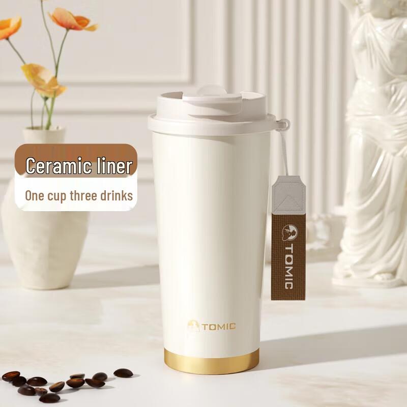 Temak Portable Coffee Thermal Mug with Ceramic Liner