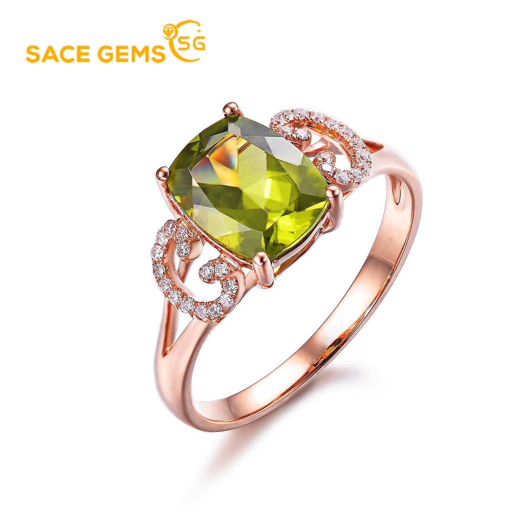 Sace Gems Klassischer Kupferlegierungs-Zirkonring für Damen, Schmuck, Hochzeit, Versprechen, Party, Geschenk