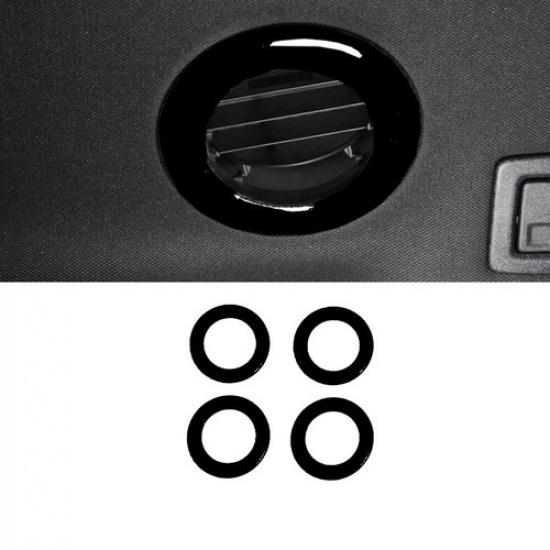 Car Rear Air Outlet Vent Cover Trim 4* For Ford Explorer 2011- Bright Black