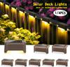 4/8/12 Stk Solcelle Dækbelysning Udendørs Vandtæt LED Hegnslys Trin Have Dekoration Lampe til Terrasse Trapper Rækværk Sti
