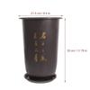 2Pcs Resin Orchid Planters Breathable Flower Pots Saucer Safe Durable Long Lasting Spring Outdoor Decor Orchid Plant Pots