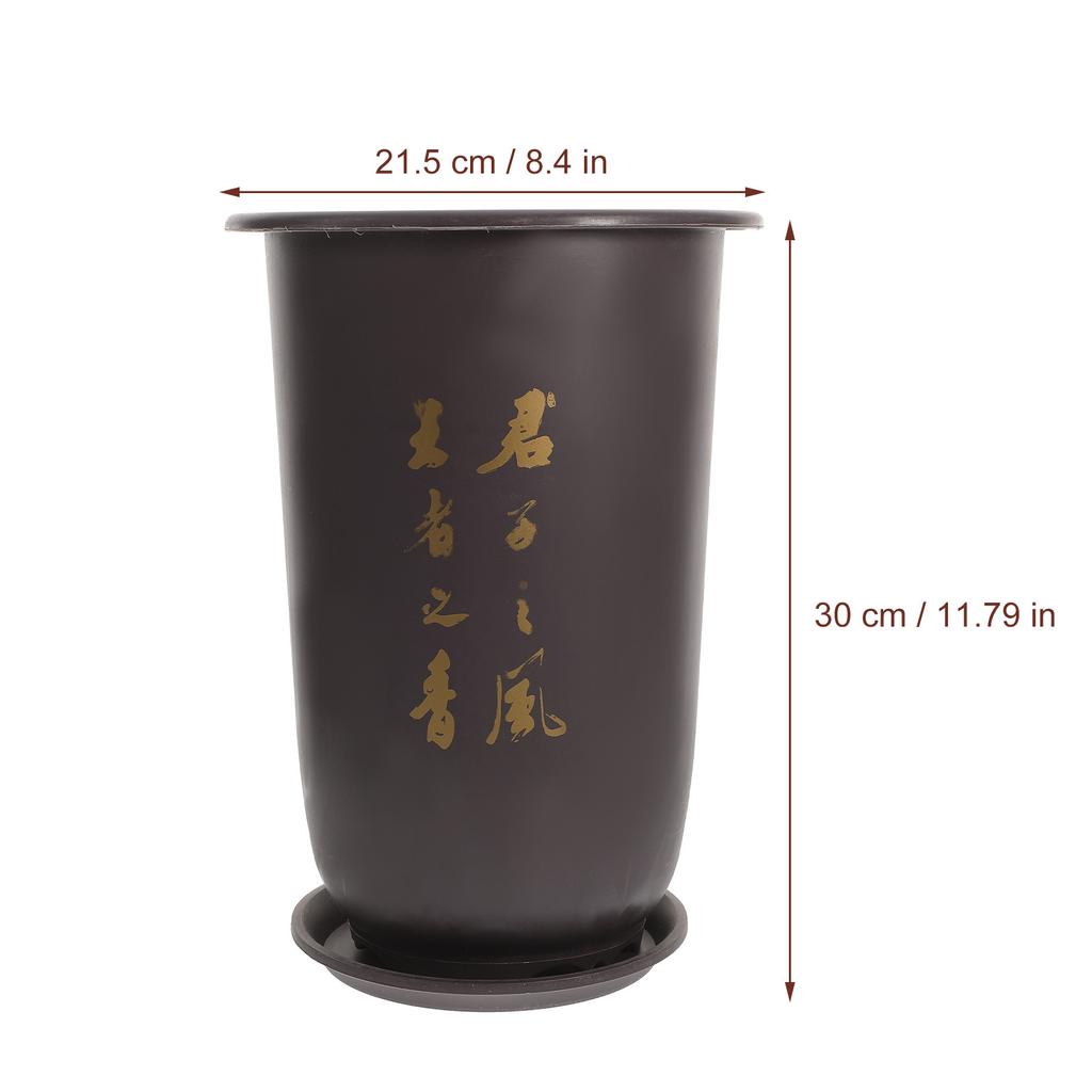 2Pcs Resin Orchid Planters Breathable Flower Pots Saucer Safe Durable Long Lasting Spring Outdoor Decor Orchid Plant Pots