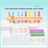 Montessori Color Matching Wooden Blocks Educational Toy For Kids Early Learning Activities