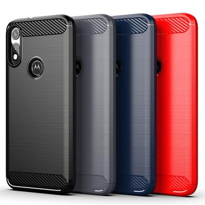 Silicone Case For Motorola MOTO E 2020 Shockproof Back Cover For Moto E 2020 Phone Cases Carbon Fiber Case Coque Fundas