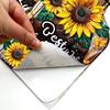 4 Pcs Sunflower Kitchen Wall Stickers, Suitable for Dining Room and Home Decoration, Inspirational English Phrases