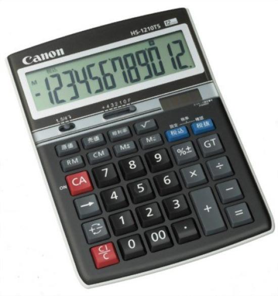 

CANON Desktop Calculator Business Calculation Series 12 Digits HS-1210TS чорний
