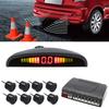 PZ-300-8 Auto-Parkplatz-Rückfahr-Summer LED-Monitor Parkwarnsystem mit 4*7m Frontsensoren und 4*2.5m Hecksensoren
