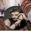 Johnny Hallyday Circular Rug - Office Decorative Carpet For Living Room Bedroom Door Mat Floor Rug Computer Chair Area Rug