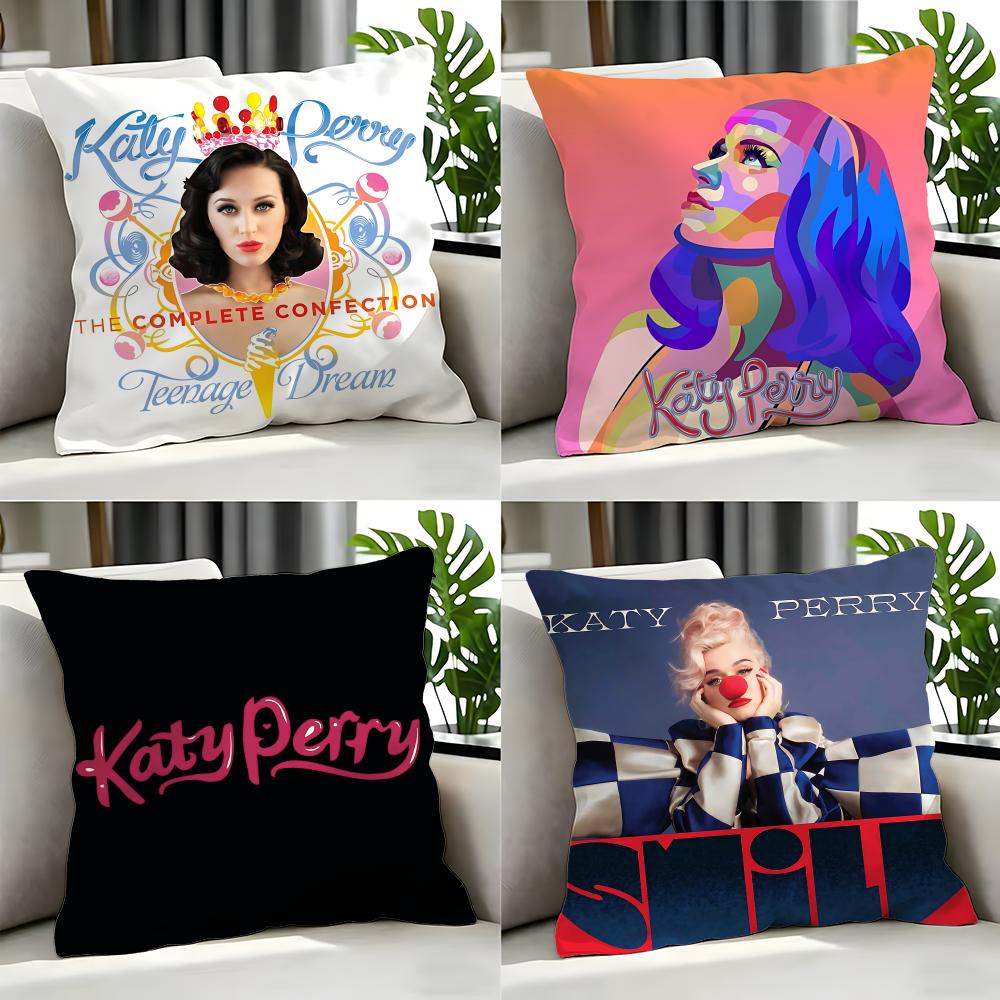 Singer - Katy Perry Cushion Cover Cushion Cover Set 4Pcs 50X50 45X45 40X40 Pillowcase Decorative Sofa Home Decor