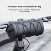 Multifunctional Bicycle Front Frame Bag Oxford Fabric Large Capacity Bike Storage Organizer With Elastic Band Cycling Accessory
