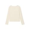 Levis Casual Simple Solid Color Knit V-Neck Long Sleeve T-Shirt Women Tops 0052G-0000