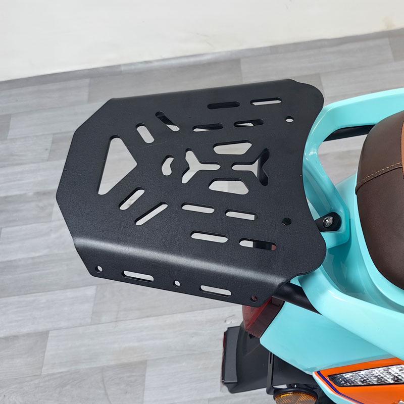 QJ Sunshine 125 Front & Rear Rack with Backrest and Exhaust Guard