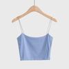 2023 Spring/Summer U-Neck Slim Vest Top In Pure Color with Thin Suspenders for Women