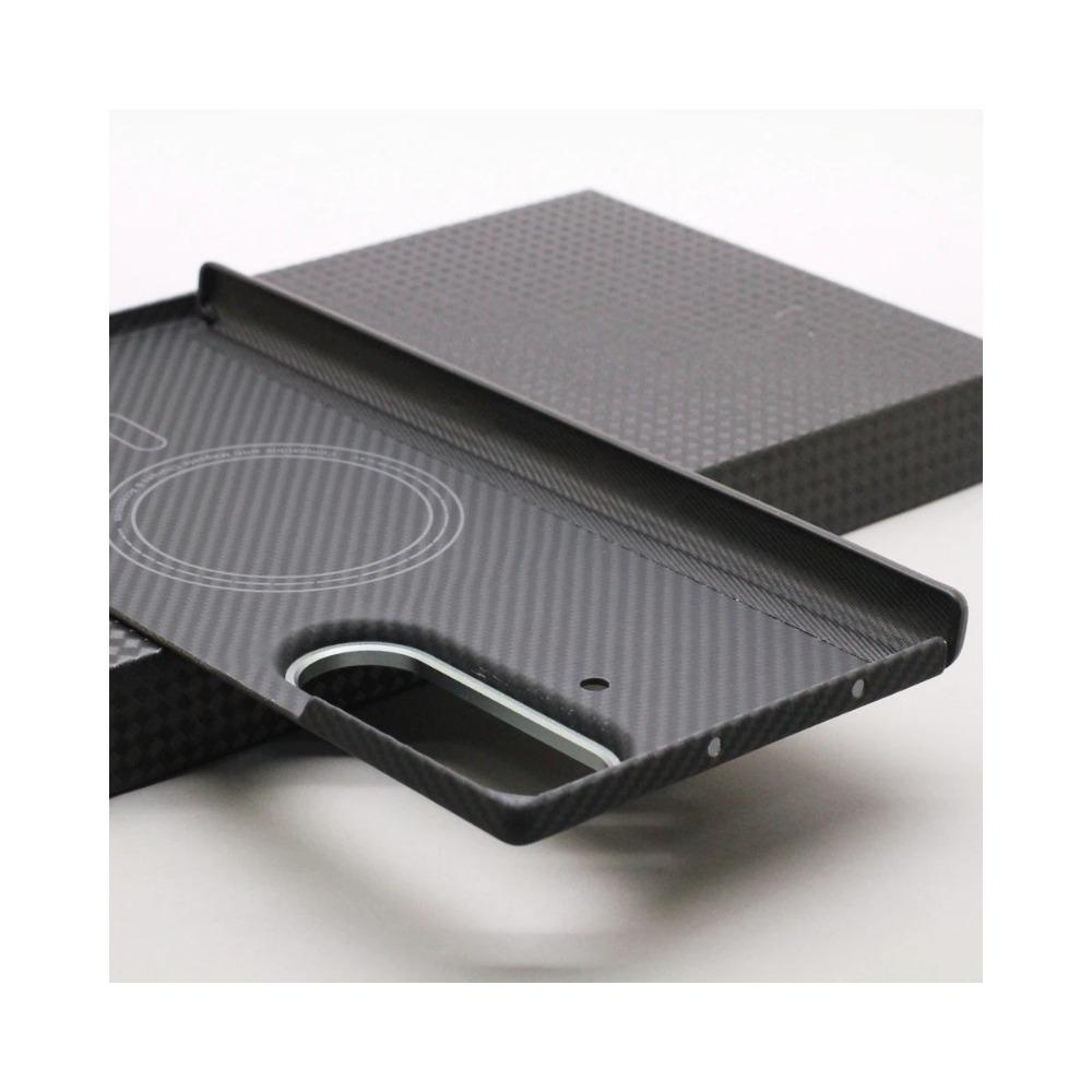 Business Sle Matt Hart Kevlar Aramid Kohlefaser Magnetische Handyhülle für Samsung Galaxy Z Fold 7 Magsafe Kabelloses Laden Stoßfest Schutzhülle