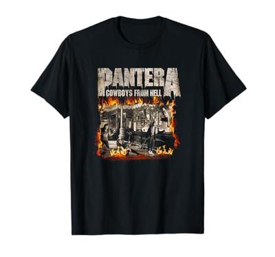 Official Pantera Cowboys From Hell Cover Fire T-Shirt