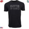 Led Zeppelin 1977 T.Shirt Vintage Style Band Tour Reprint Tee Unisex T-Shirt