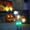 Halloween Pumpkin Lantern Resin Light Up Pumpkin/Skull Figurine LED Pumpkin Lamp