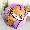 1pc Flower Cartoon Adventure Auto Open/close, 8-Rib Iron Frame, Compact Folding Cute Umbrella All-Season Portable Umbrella for Travel0104008
