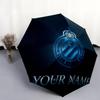 1 PC Automatic Folding Umbrella - Club Brugge KV Custom Name Pattern, Portable & Foldable Design with 8 Ribs, Christmas Birthday Gifts