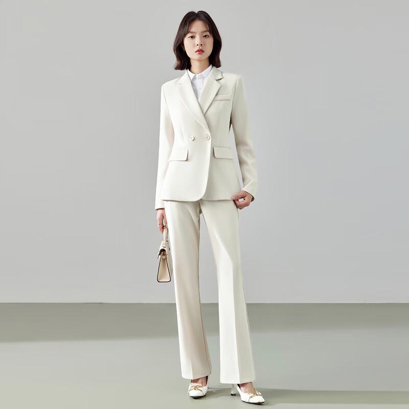 Damen Knitterfreies Business Casual Anzug-Set