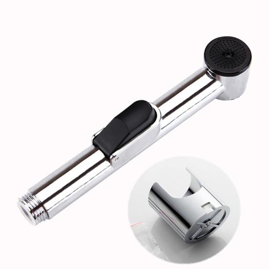 Bathroom Toilet Handheld Chrome ABS Bidet Sprayer Cleaning Shower Head Nozzle