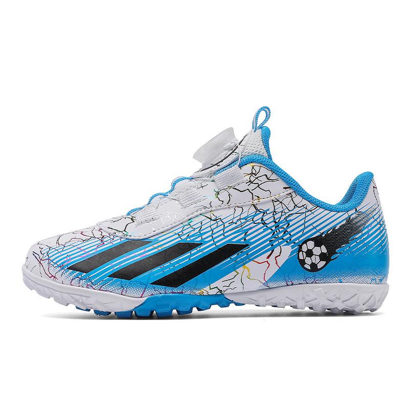 Neue Kinder Drehschnallen Fußballschuhe