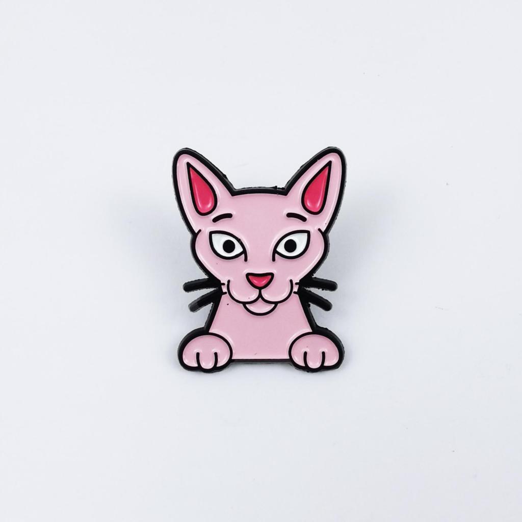 Calico Cat Cartoon Brooch - Cute Backpack Decoration & Fashion Metal Badge