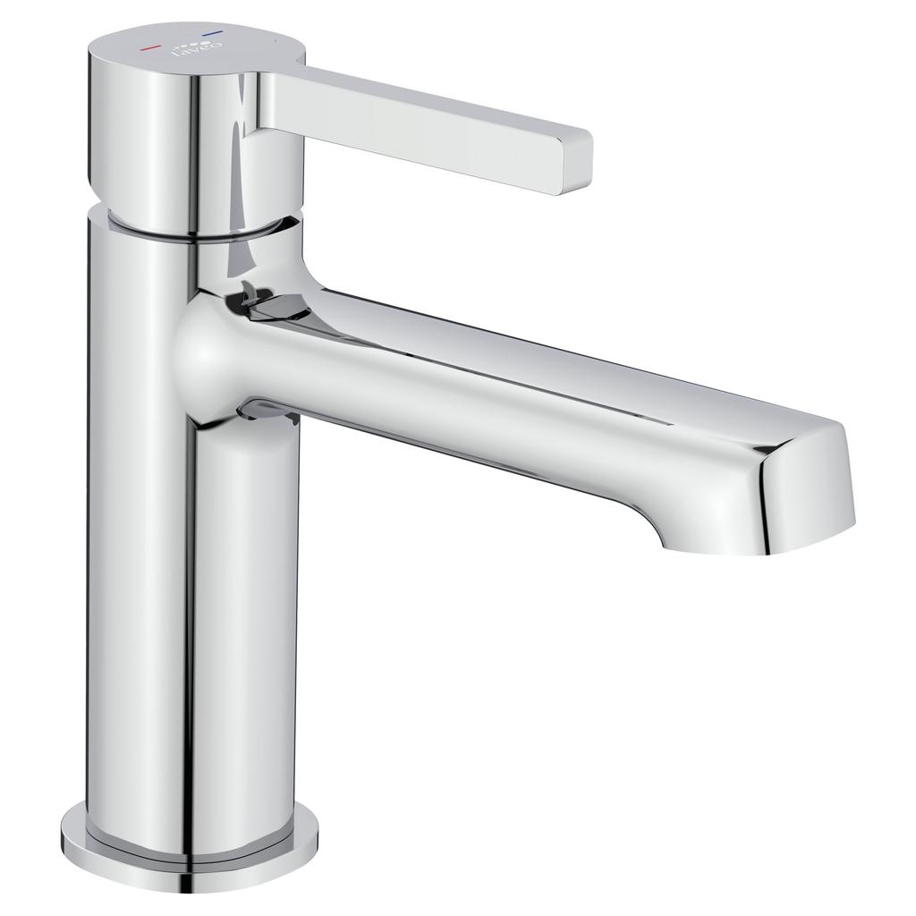 Bateria Umywalkowa Stojąca Z Korkiem Chrom Alita Laveo Bva_022D