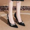2026 Women's Spring New Sexy Pointed Designer High Heels Elegant Dress Party Comfortable Lightweight Single Shoes Plus Size