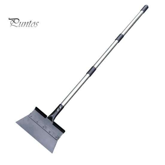 

Скребок для льда на подъездной дорожке, плоская лопата со съемной длинной ручкой, прочная лопата для уборки, удаление сорняков для сада, тротуара, пола, льда, снега B