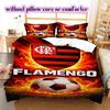 Flamengo Football Soccer Pattern Bedding,Quilt Set Quilt Cover Pillowcase Home Birthday Gift (1*duvet Cover+2*pillowcase,without Core)