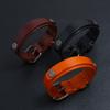 VOQ Double Layer Genuine Leather Wrap Wristband Adjustable Bracelets Cuff Bangles Men Fashion Punk Vintage Jewelry
