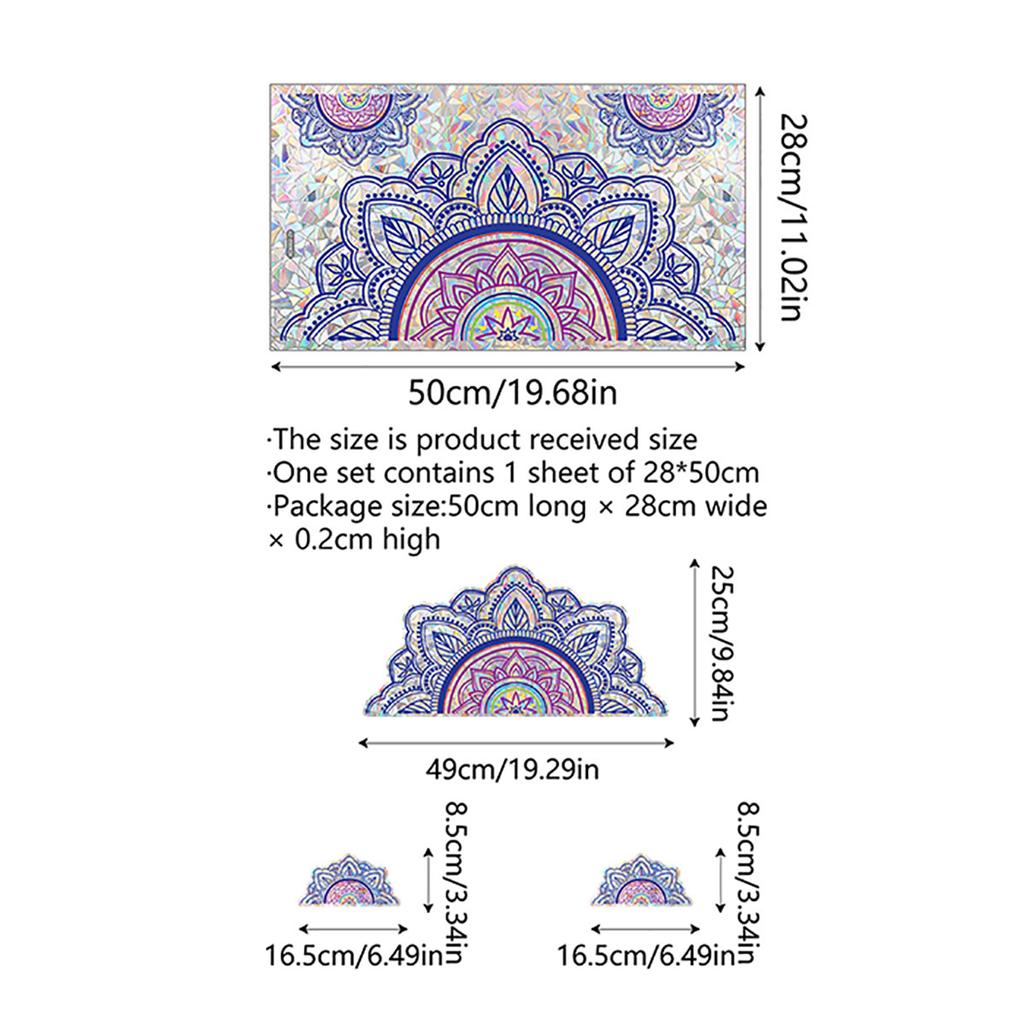 Regenbogen Gänseblümchen Löwenzahn Lotus Meerjungfrau Sonnenschein Bunt Doppelseitiger Statischer Aufkleber Glasfensteraufkleber Xc