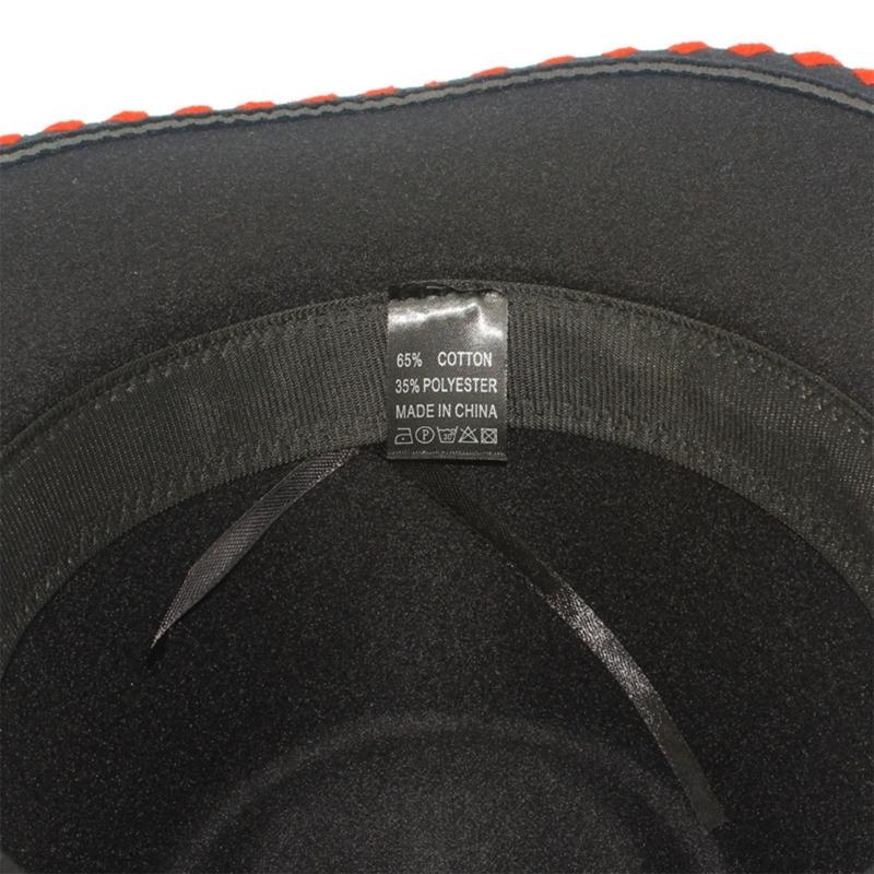 RoleplayCowboy Caps for Adult WideBrim Fedoras Hat with Hat Belt RolePlay Cowboy Hat Carnivals Party Costume Accessories