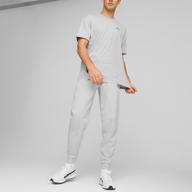 New PUMA T Shirt Men's Light Mixed Gray 675704-04