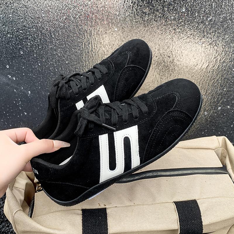 2025 Autumn New Casual Forrest Gump Shoes Versatile Sports Shoes Women's Thick Baseplate Shoes Retro Color Matching German Training Shoes Women's Tide