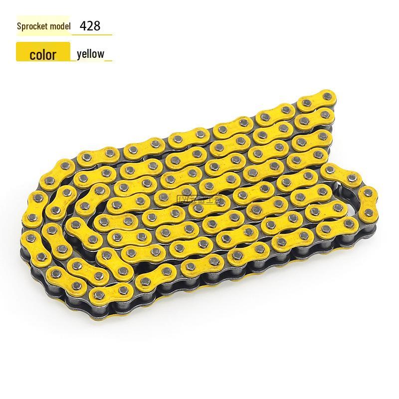 Colored 428 Chain for Go-Karts, ATVs, Dune Buggies, and Off-road Motorcycles