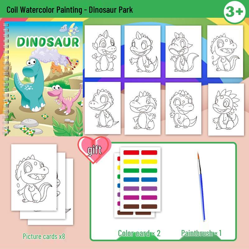 Children s Cartoon Coloring & Practice Notebook: Enlightenment Picture Book